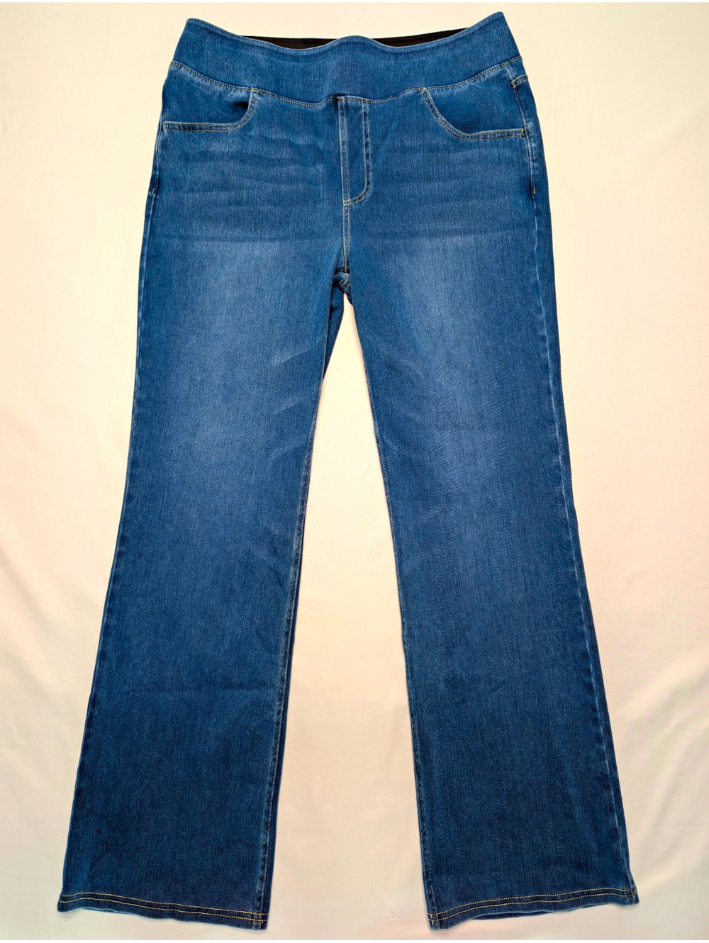 Halara Flex High Waisted Casual Bootcut Stretch Pull On Denim Jeans Sz XL